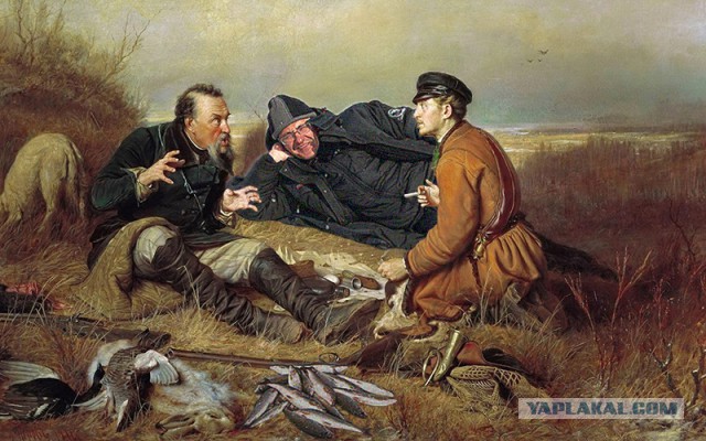 Фотожаба - Мужик на зимней рыбалке