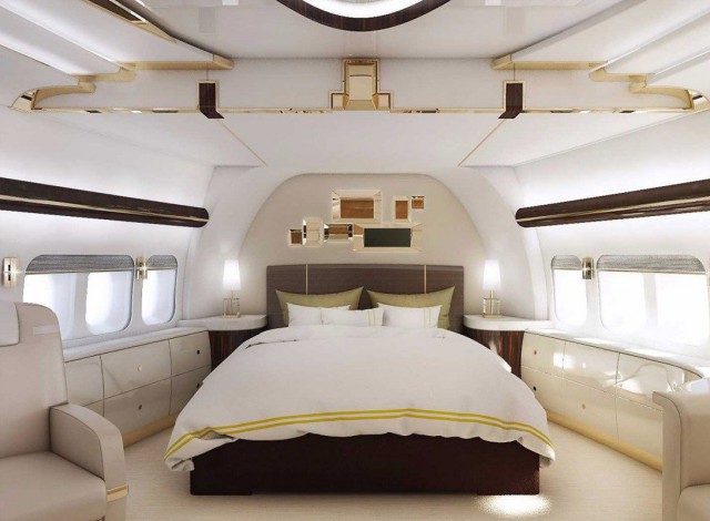 Роскошный частный самолёт Boeing 747-8 VIP