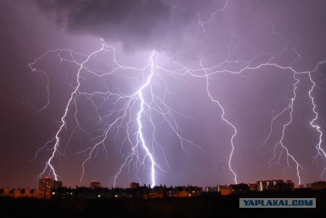 Гроза в Челябинске 09.07.2017