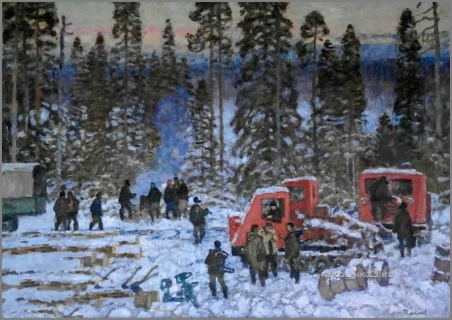 Труд в живописи СССР