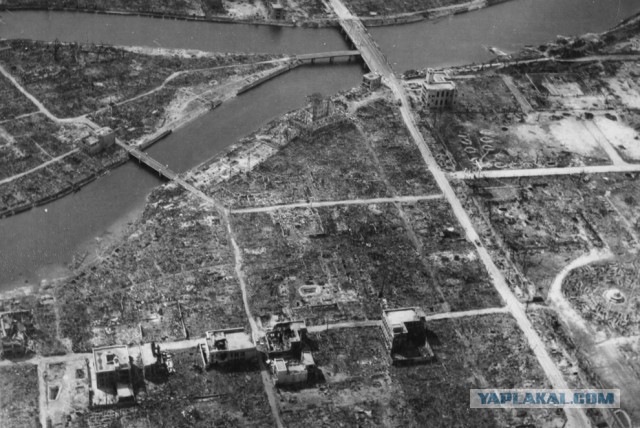 Хиросима до и после атомного удара