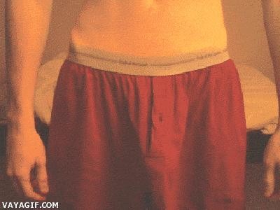 Я достаю из широких Трусов(штанин)...