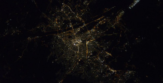 Ночные города мира из космоса