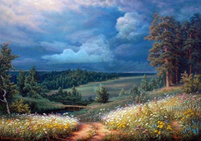 Перед грозой в живописи