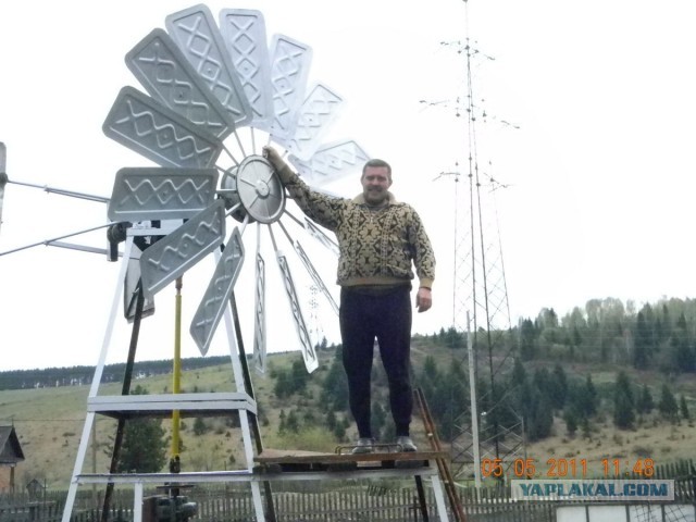 Ветряки на американских фермах