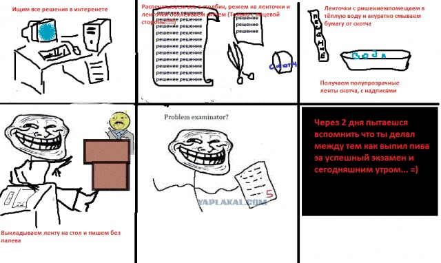 Как списать на экзамене