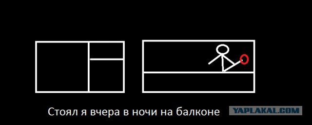 Стоял я вчера в ночи на балконе