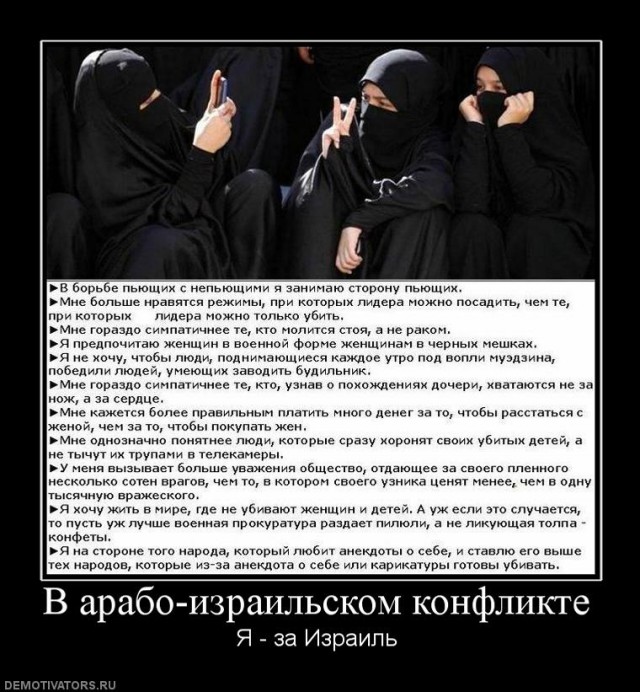 Положить конец оккупации арабских земель!