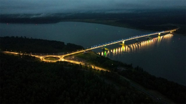 Открыт Высокогорский мост через Енисей
