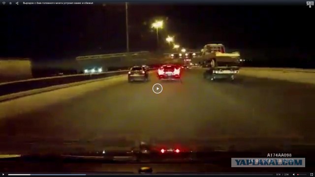 Выродок с бмв головного мозга устроил замес и сбежал!