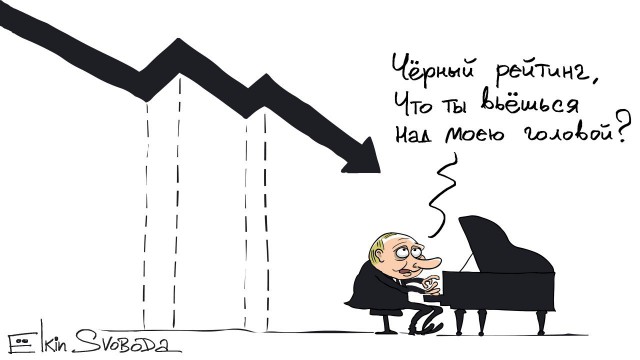 ВЦИОМ: рейтинг доверия Путину продолжает падать