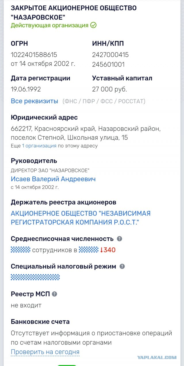 Тонны тухлого мяса на Ачинском мясокомбинате ЗАО "Назаровское"