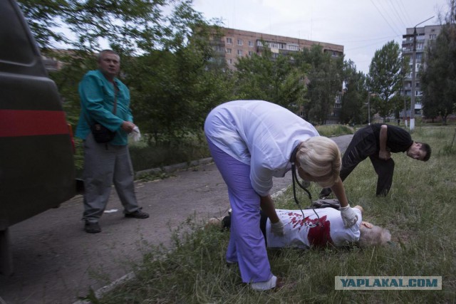 Горящий Донбасс в фотографиях