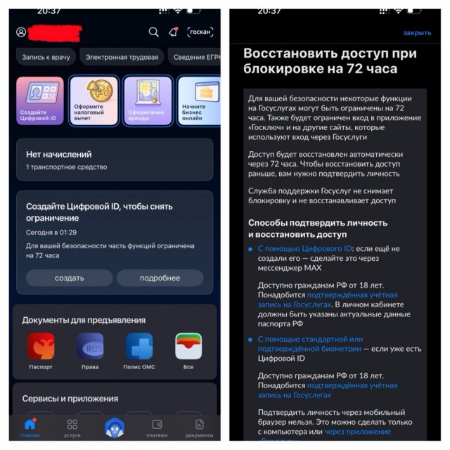 Госуслуги. Началось? Что происходит?