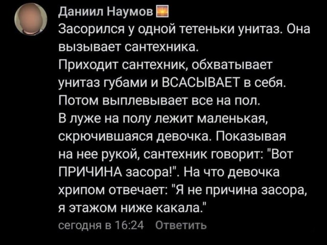 Немножко сантехнического юмора