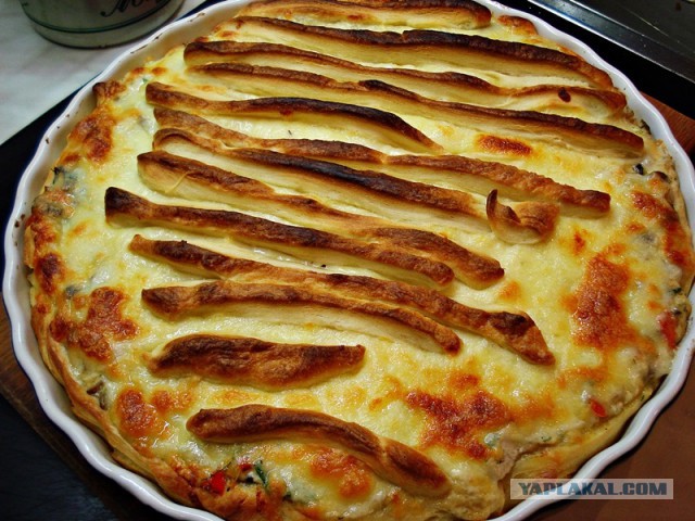 Рыбный пирог-запеканка