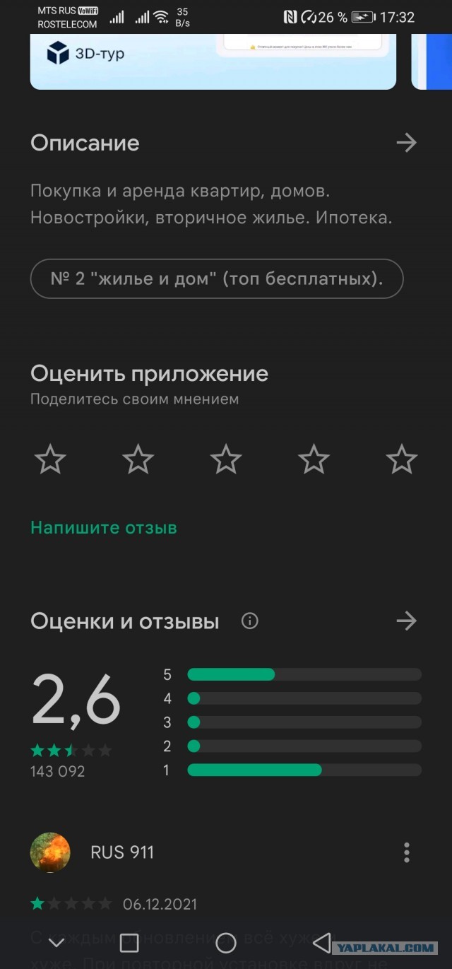 Пользователи ЦИАНа массово ставят единицы в Google Play из-за запрета на "только славянам"