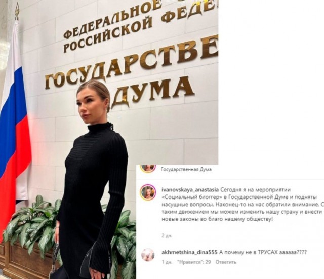 Госдума и блогерша