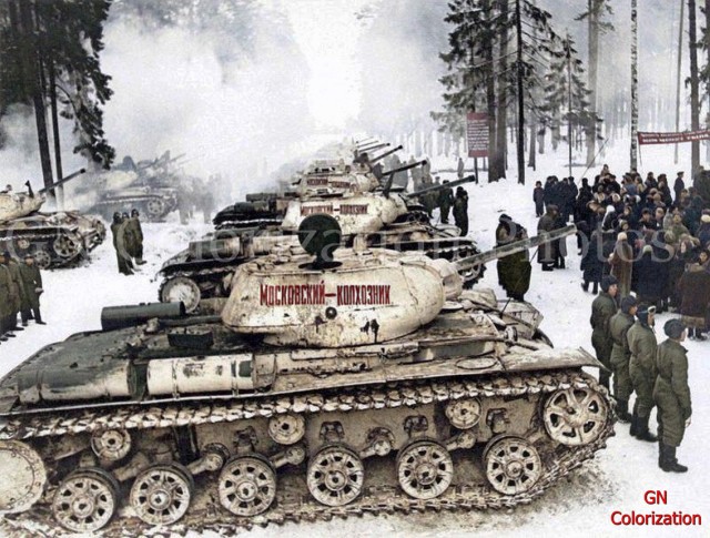 Цветные фотографии бронетехники времён Второй мировой войны
