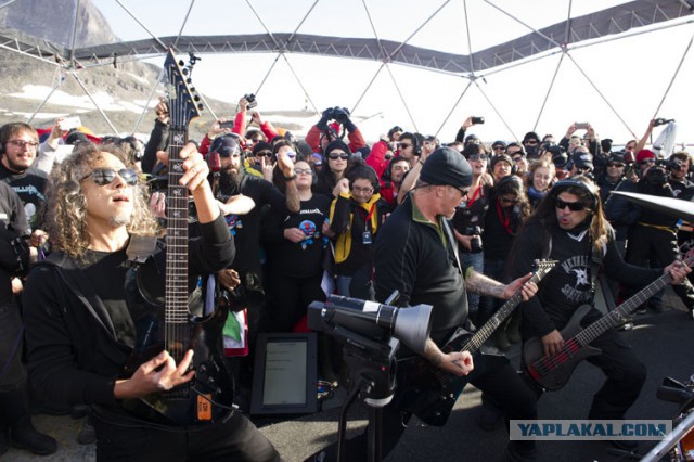 Metallica дала концерт в Антарктиде.