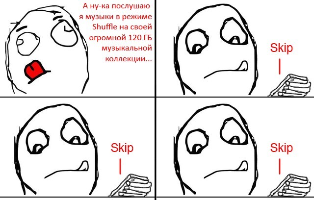 Режим Shuffle в плеере