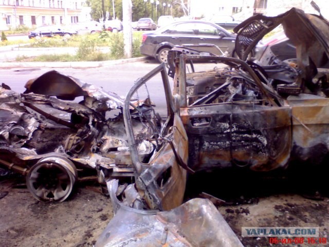 Как рвутся газовые баллоны у машин