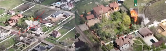 Решили спрятать танки у домов