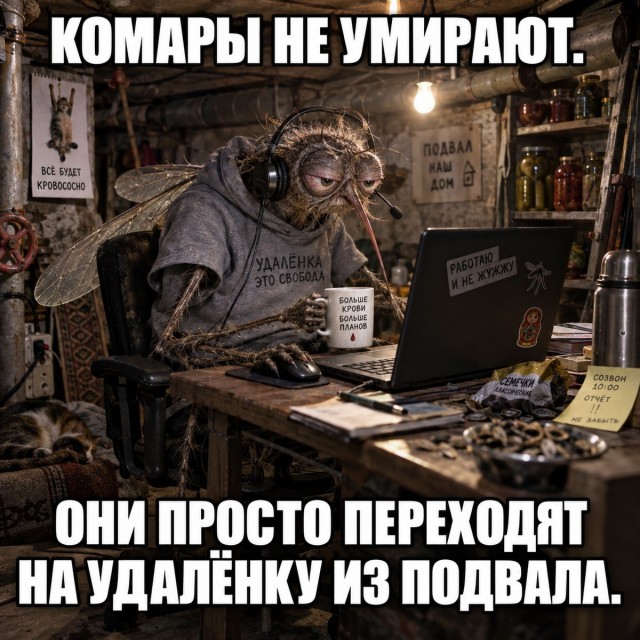 Куда деваются комары осенью. Они не умирают — они ждут в вашем подвале