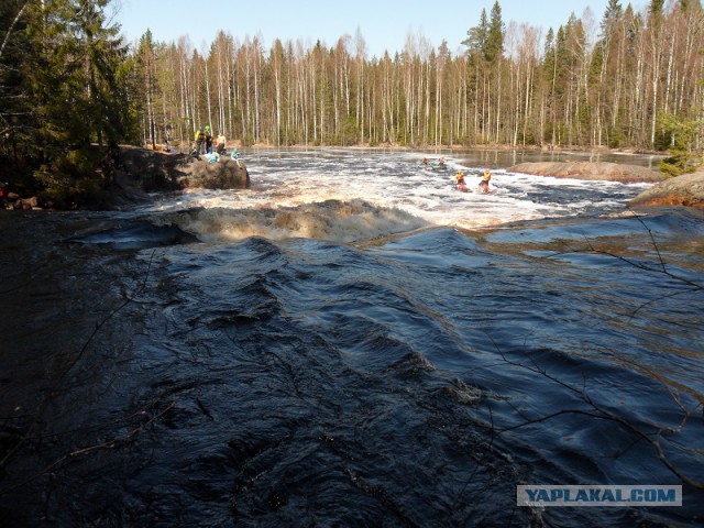 Река Уксунйоки (Укса). Карелия. Сплав по большой воде. Фотоотчет