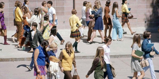 Школьная мода эпохи хиппи, 1969 г
