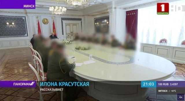 Вот так телевидение в Белоруссии показывает назначение на должности новых сотрудников КГБ