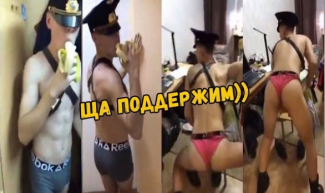 Появилось видео танца с конями в поддержку клипа курсантов
