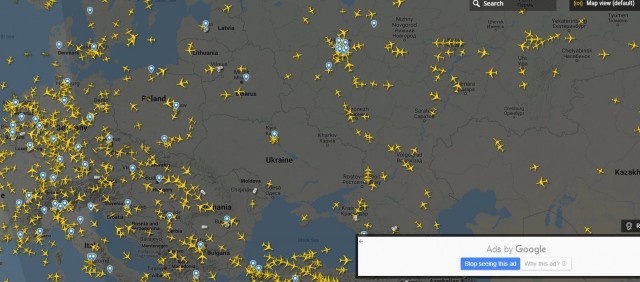 Украина наложила арест на 44 российских самолета, летавших в Крым