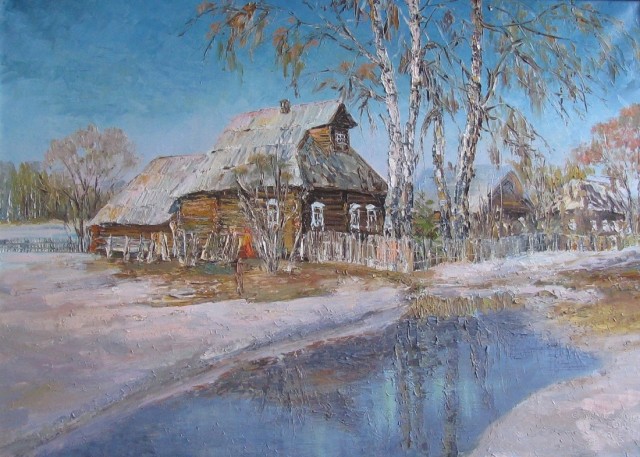 Приход весны в деревню
