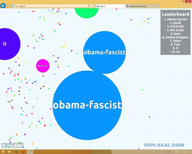 Симулятор жизни: agar.io