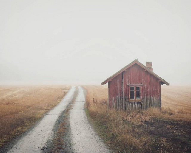 Заброшенные дома за северным полярным кругом