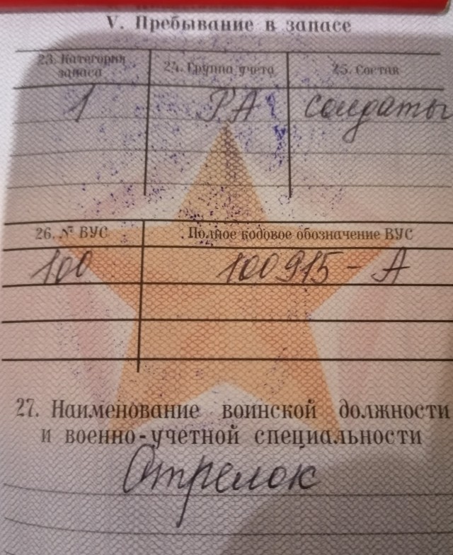 Вус 917271а в военном билете. Вус. Военно-учетная специальность в военном билете. Номера военном билете расшифровка. Вус в военном билете.