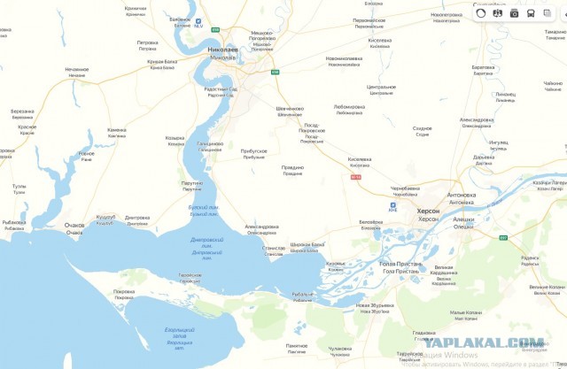 Николаев уходит под воду