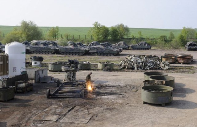 Немецкая разборка боевых танков