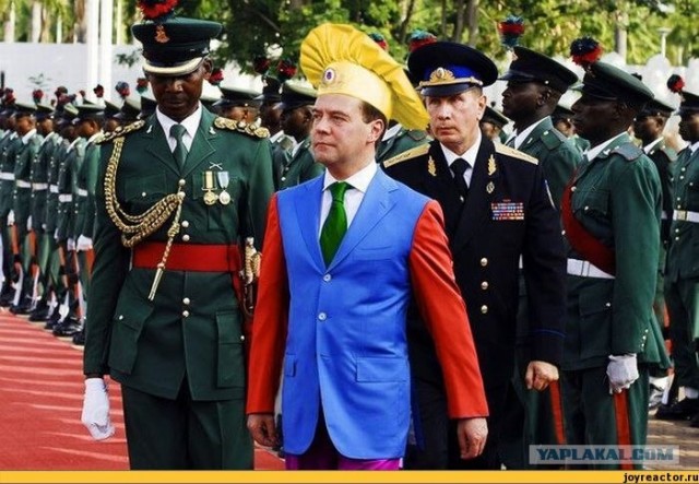 Медведев сделал голубую собачку