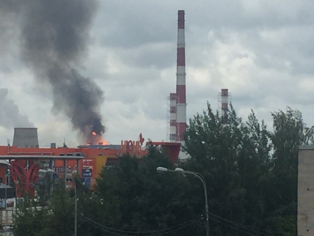 В Подмосковье загорелась Северная ТЭЦ