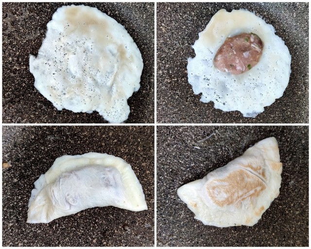 Яичные вареники на китайский лад