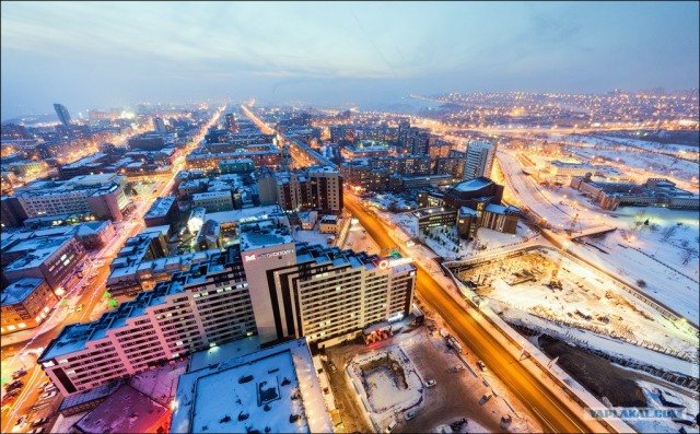 Виртуальное путешествие в Красноярск: Вид с высоты