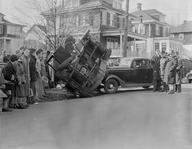 Трагичные и нелепые автомобильные аварии Бостона в 1930-х годах