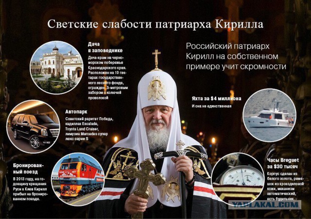 Патриарх Кирилл напомнил верующим об опасности стяжательства