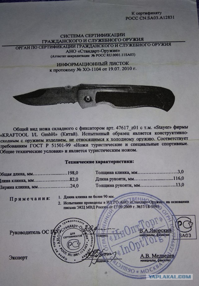 Полицейский увидел у вас в машине нож — что будет?