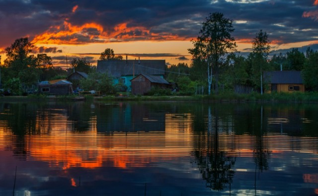 Просто красиво. Несколько ночных деревенских фото