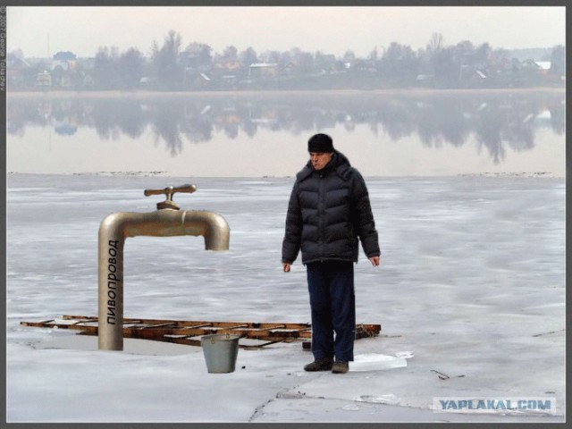 Человек с вёдрами