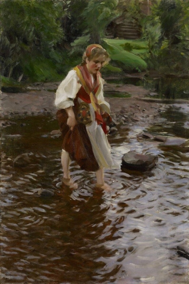 «На природе» Худ. Андерс Цорн. 1888 г.