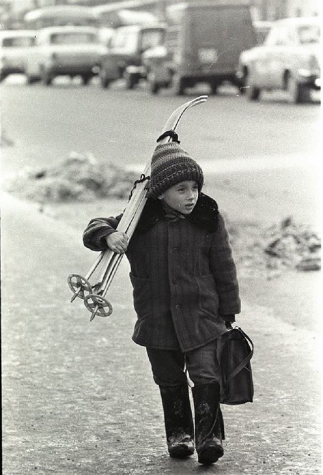 Когда айфонов не было, а снег был, Москва.